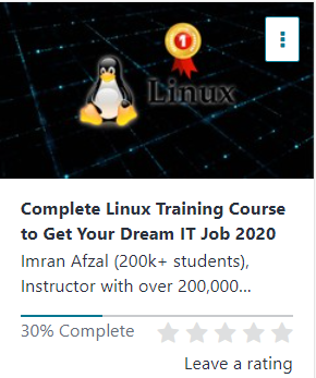 Udemy Complete Linux Course